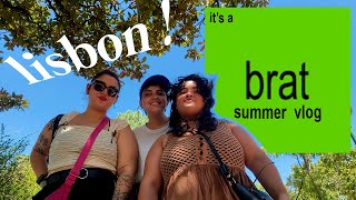 brat summer vlog lisbon  walking around BaixaChiado brat party at Posh feira da ladra and more [upl. by Sandell616]