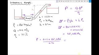 Calculating Pump Delivery Pressure and Power Consumption [upl. by Cryan]