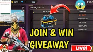 FREE FIRE LIVE CUSTOM ROOM GIVEAWAY  FF LIVE TEAM CODE GIVEAWAY  FF LIVE GIVEAWAY DJ ALOK FF LIVE [upl. by Atilrep]