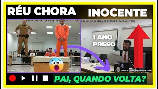 O CHORO DE UM INOCENTE INJUSTAMENTE PRESO POR MAIS DE 1 ANO NO PR [upl. by Casimire]