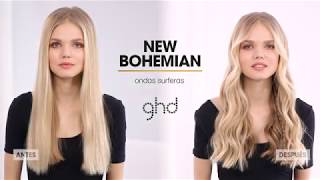 Tutorial peinado ghd  ONDAS SURFERAS  STYLER ghd PLATINUM [upl. by Jilleen424]