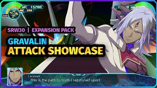 Super Robot Wars 30  Expansion Pack  Gravalin Caruleum All Attacks [upl. by Inna73]