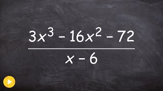 Dividing polynomials using synthetic division with missing a term [upl. by Dinah545]