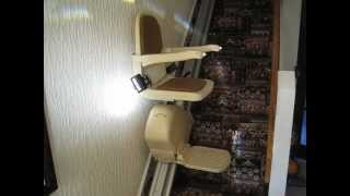 How a Stairlift Works  Brooks Slimline Stairlift  Belfast Northern Ireland [upl. by Ragg]