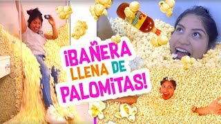 🛀 BAÑO LLENO de PALOMITAS 🍿 300000 mil PALOMITAS en la REGADERA 🍿 Conny  Vloggeras Fantásticas [upl. by Alyson]