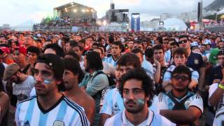 Argentina vs Holanda en la Fan Fest Rio [upl. by Hyams]