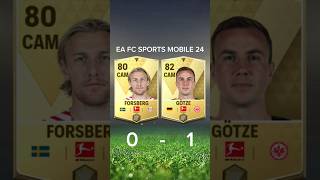 FORSBERG VS GOTZE FIFA MOBILE COMPARISON fcmobile24 fifamobile easportsfifa eafc24 [upl. by Colwen689]