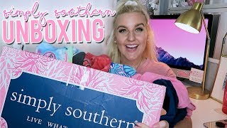 SIMPLY SOUTHERN UNBOXING HUGE PREPPY TSHIRT HAUL  Kellyprepster [upl. by Della]