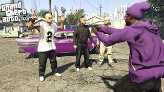 JOINING A GANG  ROBBING EVERYONE GTA 5 Mods [upl. by Annekcm854]