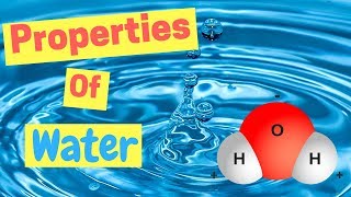 Properties of Water  Polarity  Hydrogen Bonds  Adhesion amp Cohesion [upl. by Katerina]