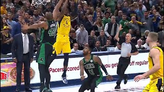 Victor Oladipo COLD BLOODED GAME WINNER No Fear Pull Up Three Celtics vs Pacers [upl. by Joeann]