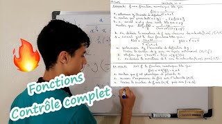 Généralités sur les fonctions 1bac Contrôle complet en 30 min😉 [upl. by Shandie489]