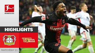 Bayer 04 Leverkusen  Union Berlin 40  Highlights  Matchday 11 – Bundesliga 202324 [upl. by Nerraj594]