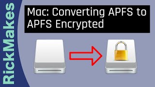 Mac Converting APFS to APFS Encrypted [upl. by Yelda]