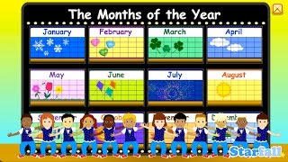 Months of the Year — a Starfall™ Movie from Starfallcom [upl. by Jerol278]