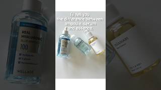 The different between ampouleserum and essence kbeauty koreanskincare [upl. by Ecinaj]