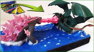 GODZILLA EVOLVED VS CTHULHU WITH CLAYPLASTILINA 2024 [upl. by Glanti457]