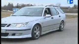 Volvo v70R Vs Saab 95 Hirschavi [upl. by Ardnua]