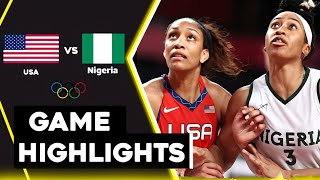 usa vs Nigeria women Basketball  Live Highlights  2024 Olympics 782024 [upl. by Leahcimluap]