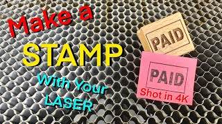 Making a Rubber Stamp on your Laser Its FAST and EASY [upl. by Colson]