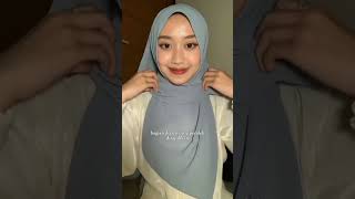 Hijab tutorial for oval face 😍 hijab hijabstyle hijabtutorial hijabers shorts [upl. by Liva]