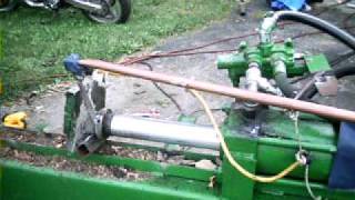 Homemade auto cycling log splitter DIY [upl. by Anaya213]