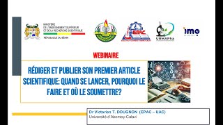 WEBINAIRE ECRITURE SCIENTIFIQUE [upl. by Phyllis6]