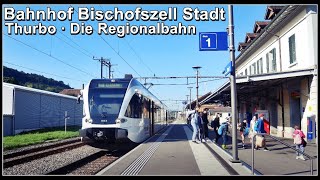 Thurbo AG  Die Regionalbahn  Kleiner Bahnhof Bischofszell Stadt Kanton Thurgau Schweiz 2021 [upl. by Leirej573]