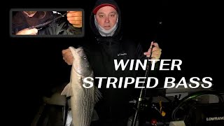 Winter Striped Bass Fishing [upl. by Orest]