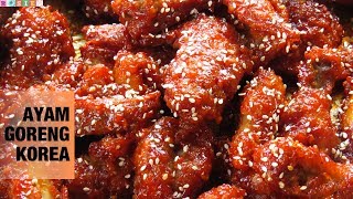 Resep Ayam Goreng Korea Korean Fried Chicken [upl. by Jumbala]