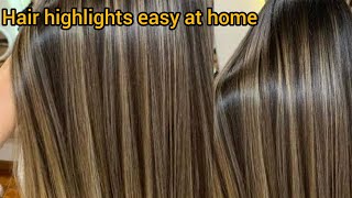 Highlights amp Cap Streaking Full technique For beginner  Step by Step Cap streaking on hair [upl. by Buckley]