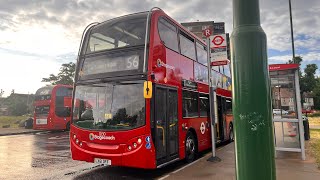 FULL ROUTE VISUAL  Stagecoach London Route 56 St Barts Hospital  Whipps Cross  12130  LX61 DFF [upl. by Elocon]