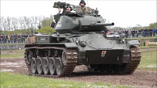 Chaffee Light Tank running at Tiger Day Spring 2024 [upl. by Ativel]