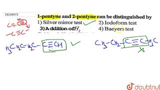 1pentyne and 2pentyne can be distinguished by [upl. by Jedediah653]