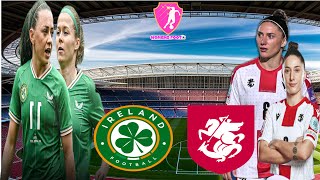 Ireland republic vs Georgia women’s EURO Qualification  Playoff [upl. by Armyn364]