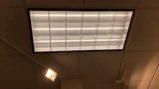 Parabolic Troffer Fluorescent Light at Hallmark Store [upl. by Atiuqahc]