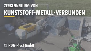 Effiziente Zerkleinerung von KunststoffMetallVerbunden mit dem UNTHA XR3000C mobile ♻️⚙️ [upl. by Phox]