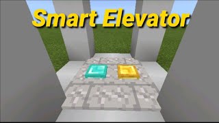 Smart Elevator in Minecraft Bedrock Commands [upl. by Rains]