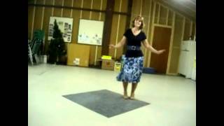 Beginner Tango Line Dance quotJust An Old Fashioned Girlquot [upl. by Ocirne936]