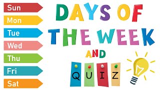 Days Of The Week For Kids  ESL Games [upl. by Frulla]