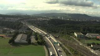 SWISSVIEW  BE Autobahn A1  Grauholz [upl. by Malinde141]