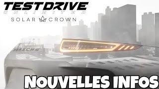 TEST DRIVE UNLIMITED SOLAR CROWN les dernières INFOS [upl. by Oknuj]