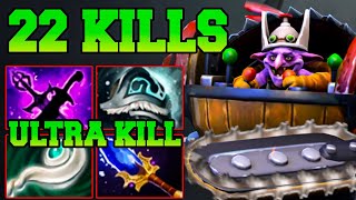 22 Kills  Ultra Kills Timbersaw  TimberSaw Dota 2 Offlane Guide Pro Gameplay Carry Build 735 [upl. by Kalb462]