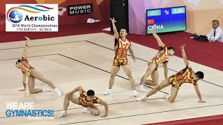 HIGHLIGHTS  2016 Aerobic Worlds Incheon KOR – Groups  We are Gymnastics [upl. by Aicenat]