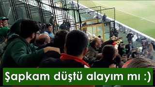 Şapkam düştü alayım mı   Akhisarspor  Bursaspor maç sonu görüntüleri [upl. by Ynna928]