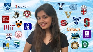 COLLEGE DECISION REACTIONS w merit scholarships 2023  all 8 ivies ivy UCs t20s and more [upl. by Aicekan]