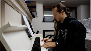 Day 10 of Playing Howls Moving Castle on the Piano  Beginner Playing Piano [upl. by Jen]