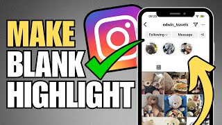 How To Add Blank Highlight Name on Instagram Invisible Text [upl. by Irpak]