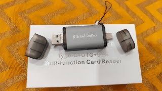 Brand Conquer Metal Body 6 in 1 OTGSD CardUSB Type CUSB 30 TF SDMicro SD Reader cardreader [upl. by Niawtna]