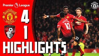 Highlights  Manchester United 41 Bournemouth  Premier League [upl. by Joela]